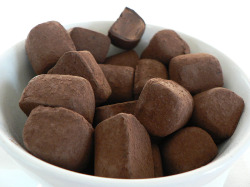 chocolate caramel truffles coffee